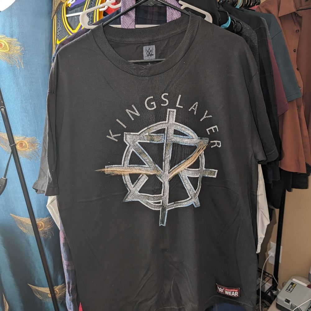 WWE SETH FREAKING ROLLINS KINGSLAYER SHIRT BLACK BRAND NEW MENS LARGE